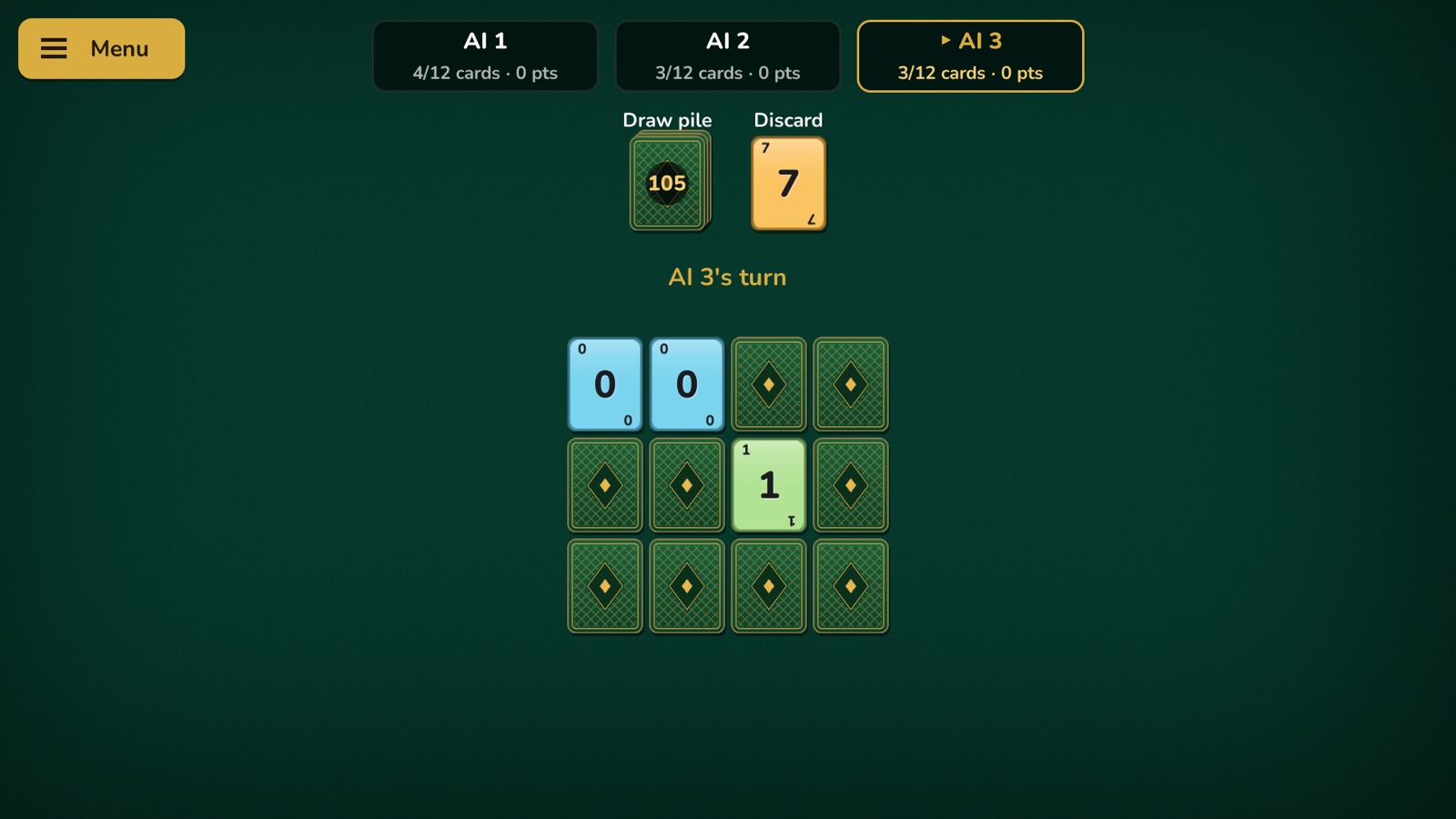 A three-player game of Golf