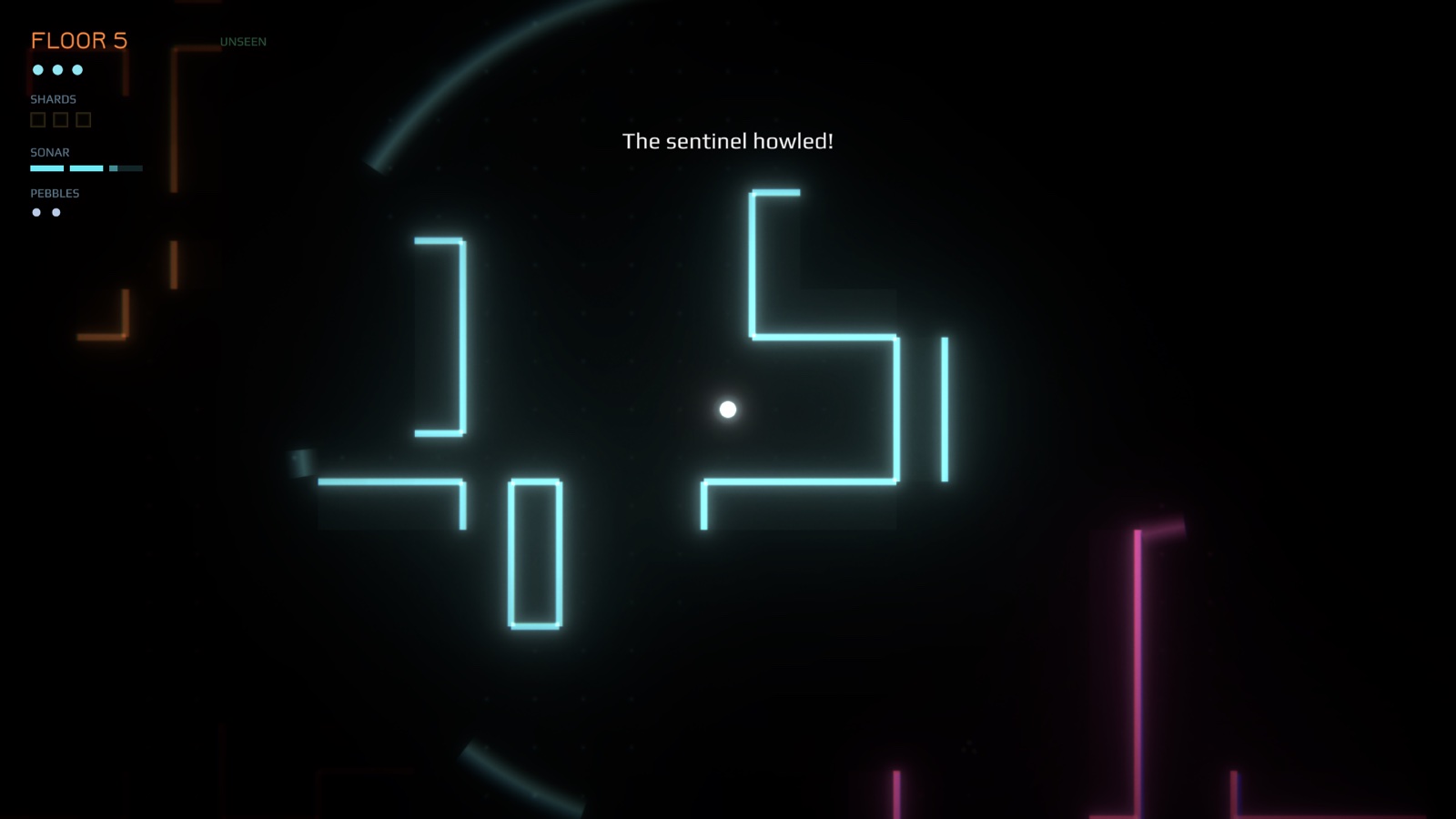 Floor 5: a noise from elsewhere reveals walls